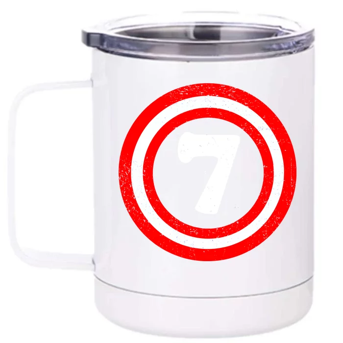 Captain 7th Birthday Front & Back 12oz Stainless Steel Tumbler Cup