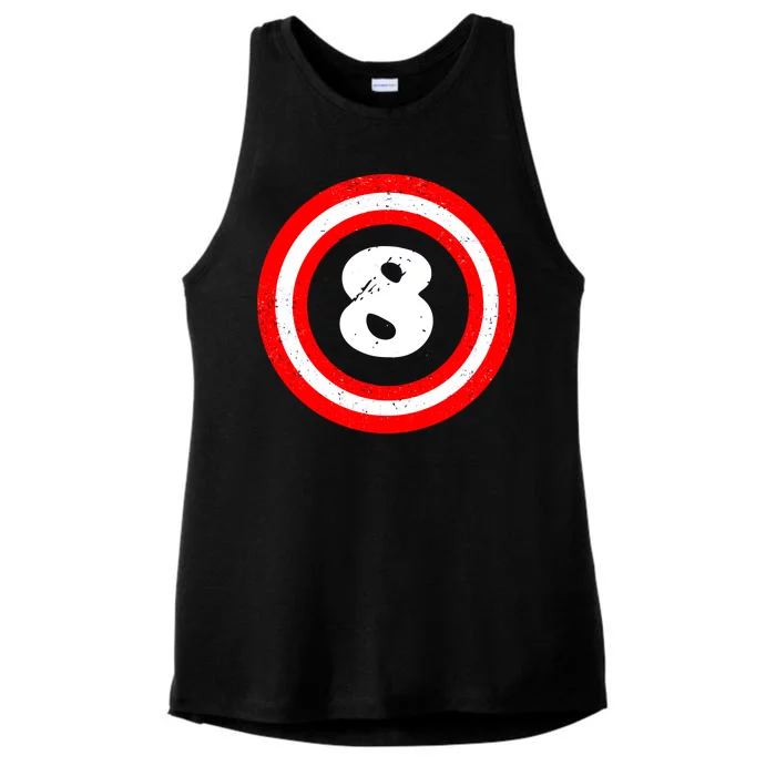 Captain 8th Birthday Ladies Tri-Blend Wicking Tank