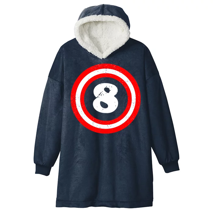 Captain 8th Birthday Hooded Wearable Blanket