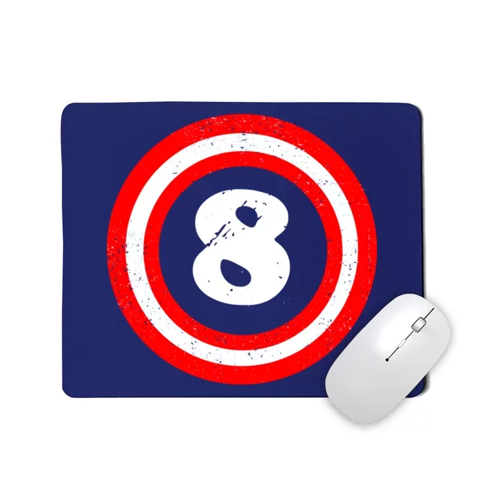 Captain 8th Birthday Mousepad