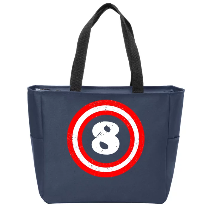 Captain 8th Birthday Zip Tote Bag