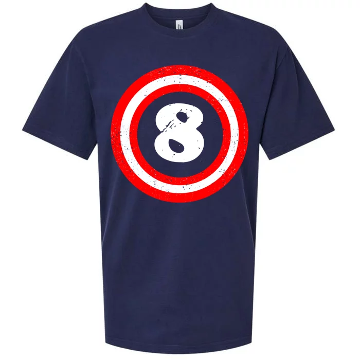 Captain 8th Birthday Sueded Cloud Jersey T-Shirt