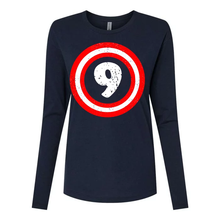 Captain 9th Birthday Womens Cotton Relaxed Long Sleeve T-Shirt