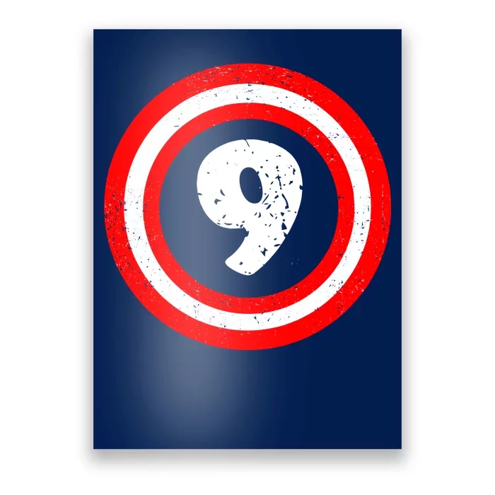 Captain 9th Birthday Poster