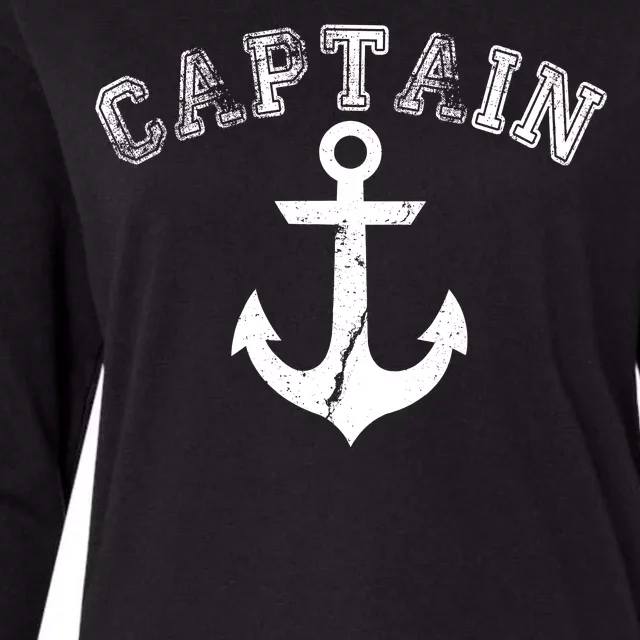 Captain Anchor Womens Cotton Relaxed Long Sleeve T-Shirt