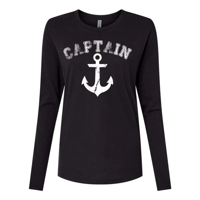 Captain Anchor Womens Cotton Relaxed Long Sleeve T-Shirt