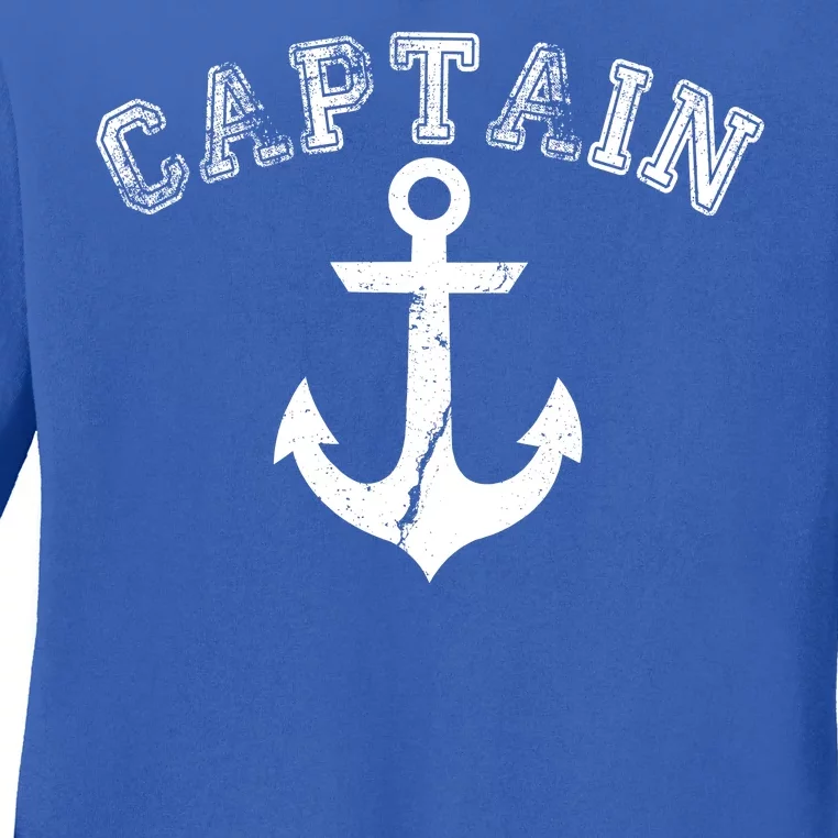 Captain Anchor Ladies Long Sleeve Shirt