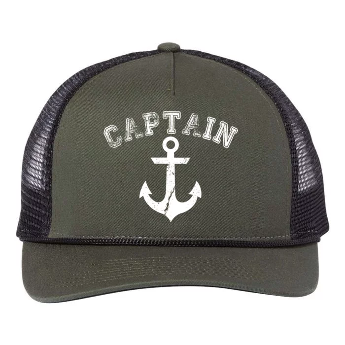 Captain Anchor Retro Rope Trucker Hat Cap