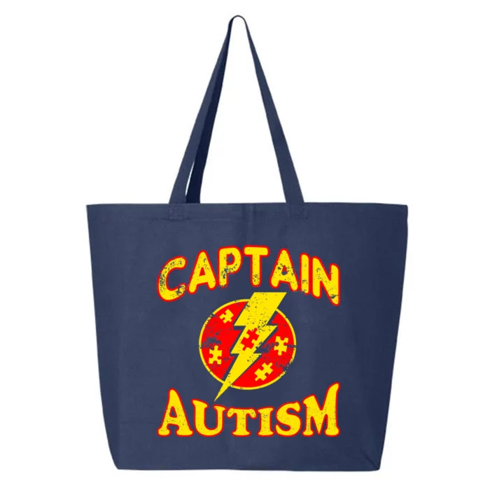 Captain Autism Superhero Logo 25L Jumbo Tote