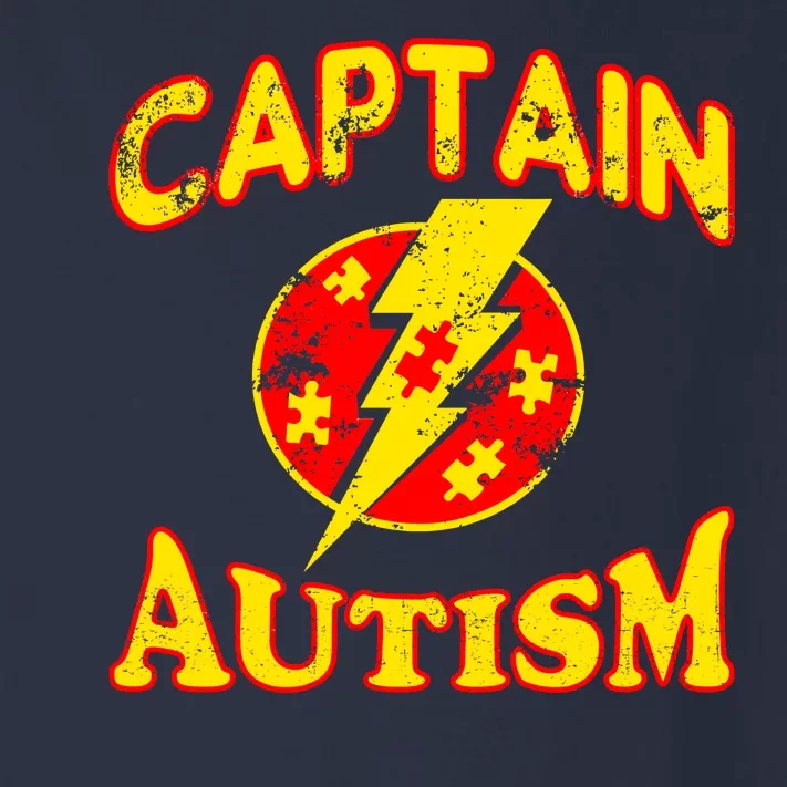 Captain Autism Superhero Logo Toddler Long Sleeve Shirt