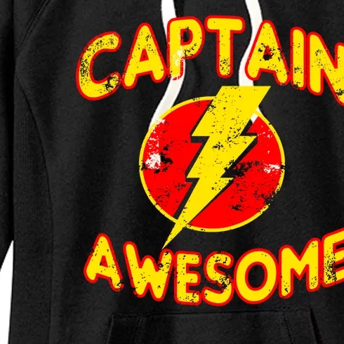 Captain Awesome Comic Logo Women's Fleece Hoodie