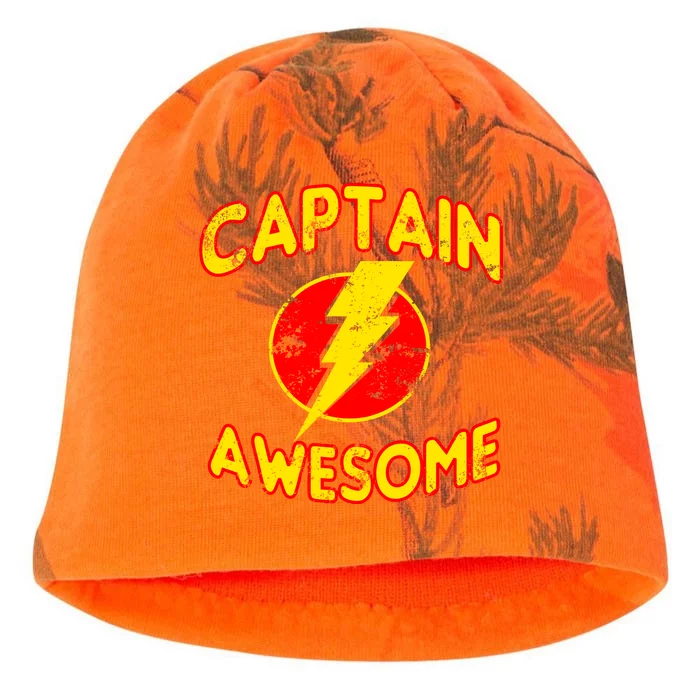 Captain Awesome Comic Logo Kati - Camo Knit Beanie