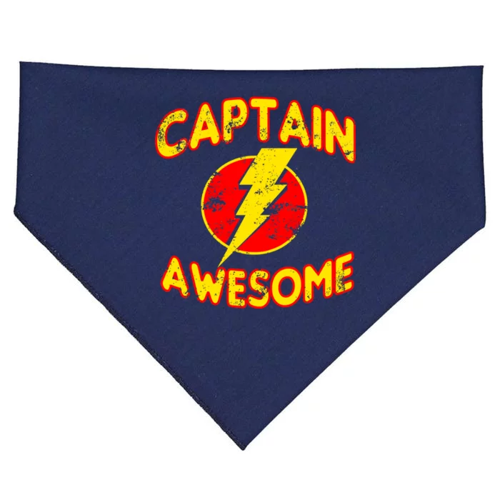 Captain Awesome Comic Logo USA-Made Doggie Bandana