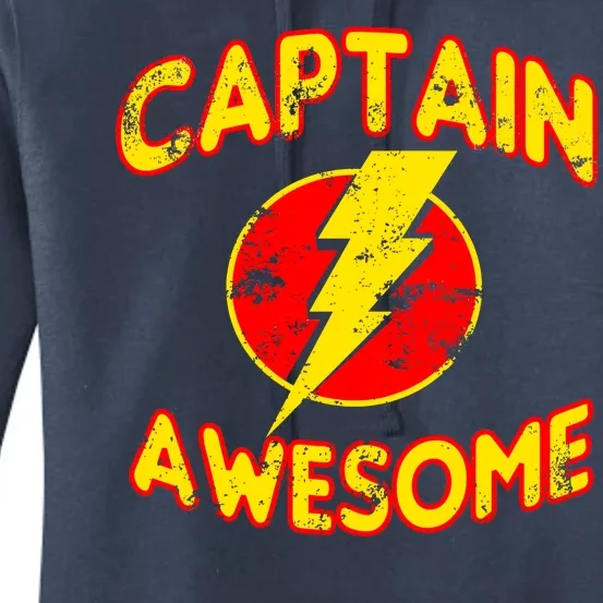 Captain Awesome Comic Logo Women's Pullover Hoodie