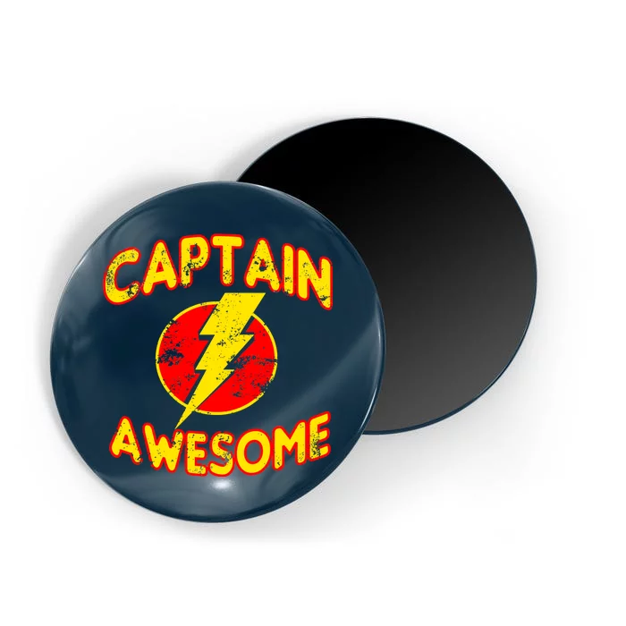 Captain Awesome Comic Logo Magnet