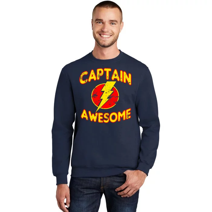 Captain Awesome Comic Logo Tall Sweatshirt