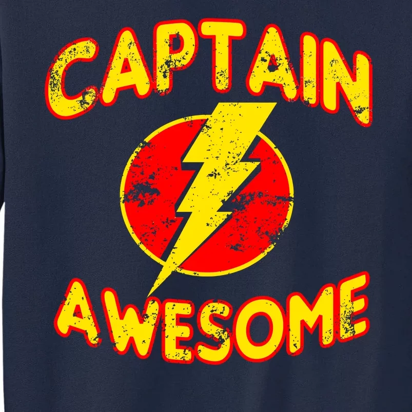 Captain Awesome Comic Logo Tall Sweatshirt