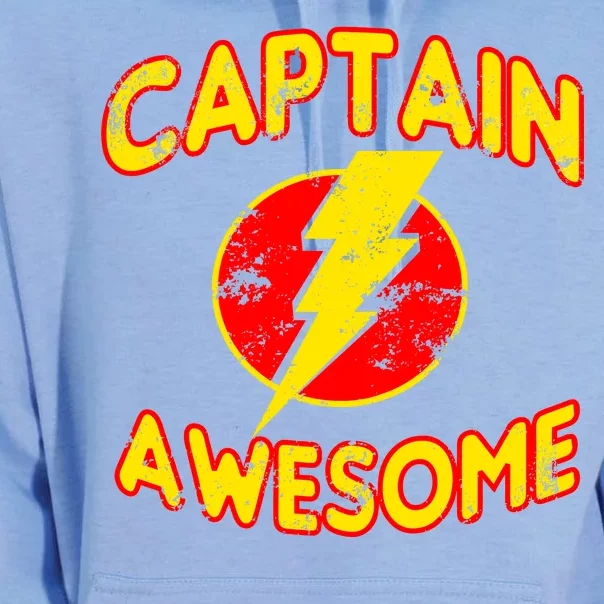 Captain Awesome Comic Logo Unisex Surf Hoodie