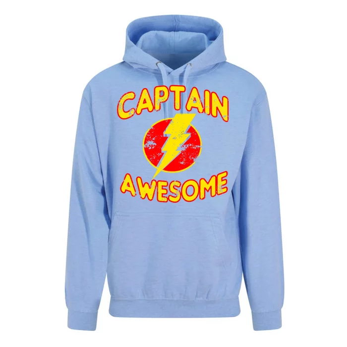 Captain Awesome Comic Logo Unisex Surf Hoodie