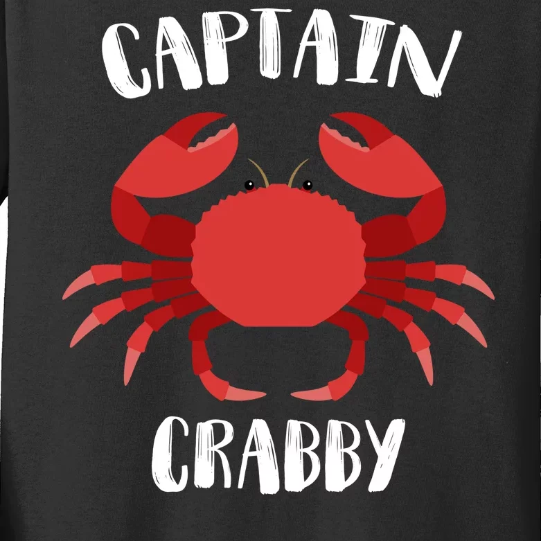 Captain Crabby Kids Long Sleeve Shirt