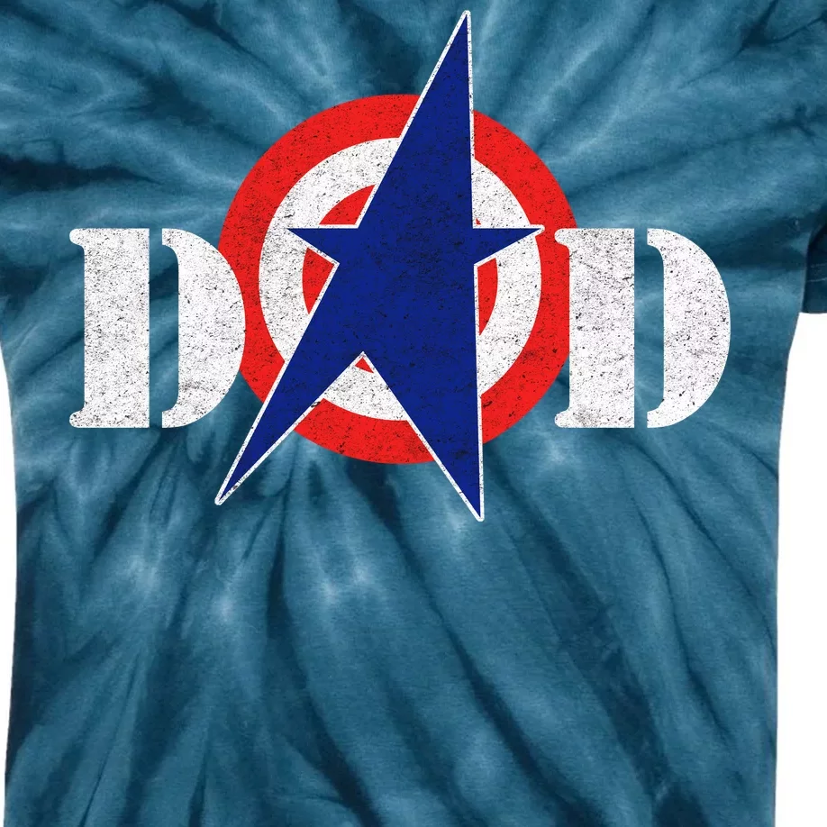 Captain Dad Kids Tie-Dye T-Shirt