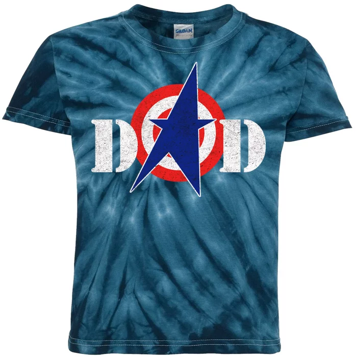 Captain Dad Kids Tie-Dye T-Shirt