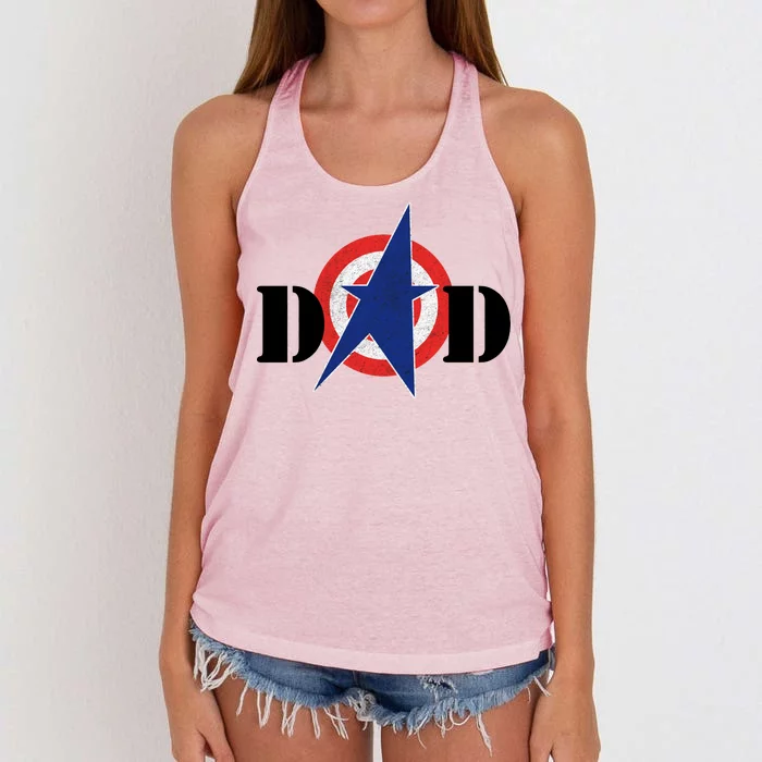 Captain Dad Women's Knotted Racerback Tank