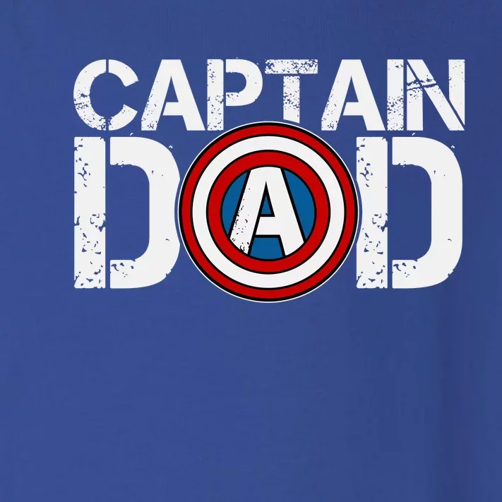 Captain Dad Super Hero Father's Day Toddler Long Sleeve Shirt