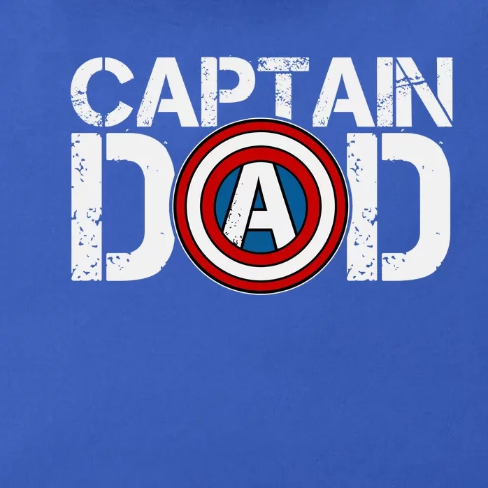 Captain Dad Super Hero Father's Day Zip Tote Bag