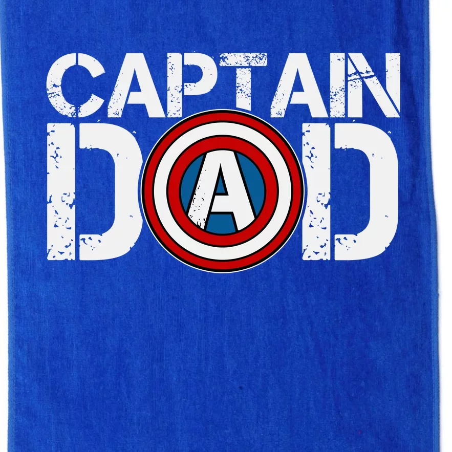 Captain Dad Super Hero Father's Day Platinum Collection Golf Towel