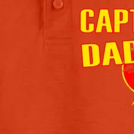 Captain Dad: Superhero Dry Zone Grid Performance Polo