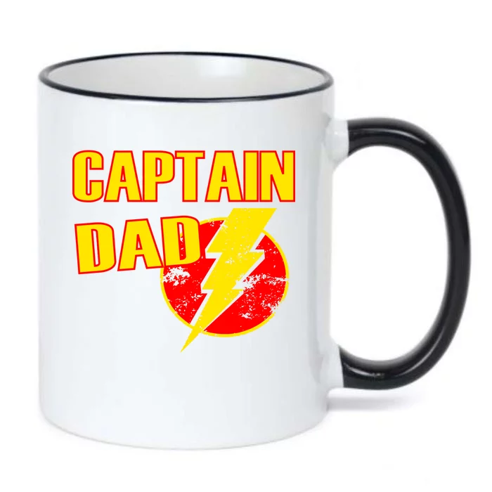 Captain Dad: Superhero Black Color Changing Mug