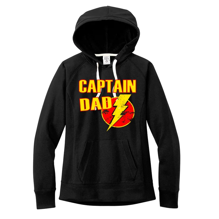 Captain Dad: Superhero Women's Fleece Hoodie