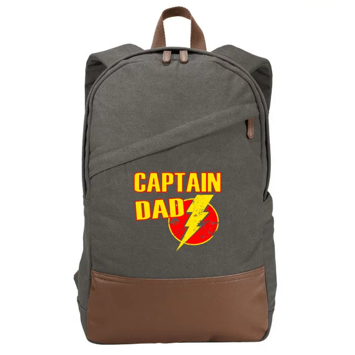 Captain Dad: Superhero Cotton Canvas Backpack