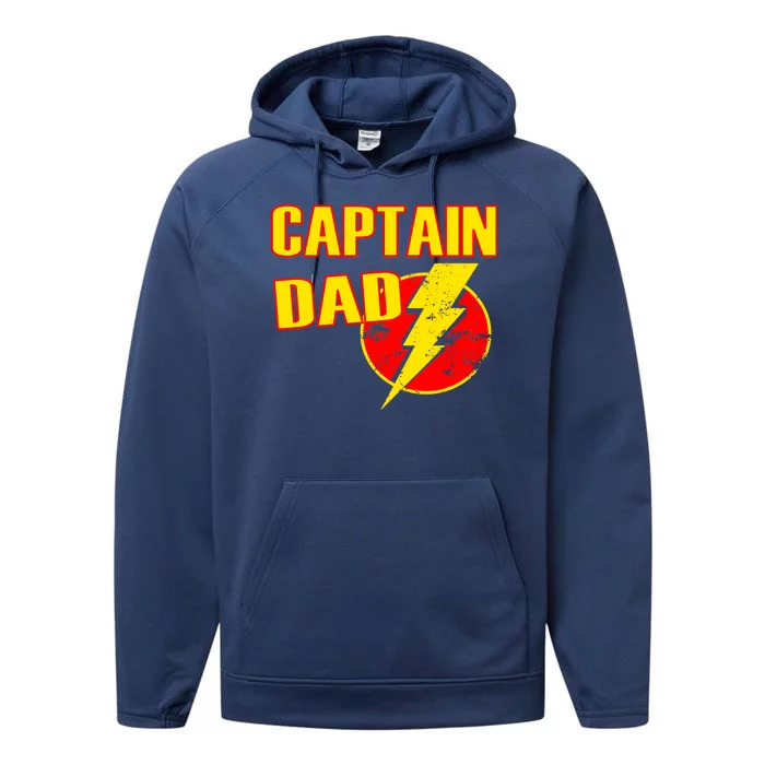 Captain Dad: Superhero Performance Fleece Hoodie