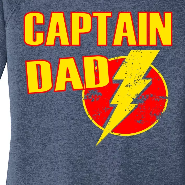 Captain Dad: Superhero Women's Perfect Tri Tunic Long Sleeve Shirt