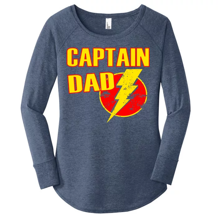 Captain Dad: Superhero Women's Perfect Tri Tunic Long Sleeve Shirt