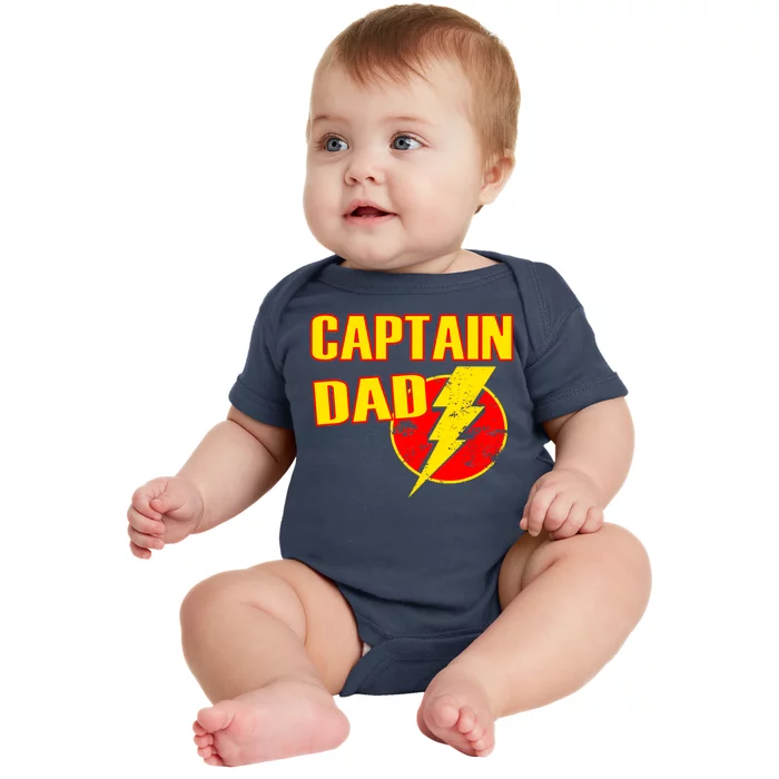 Captain Dad: Superhero Baby Bodysuit