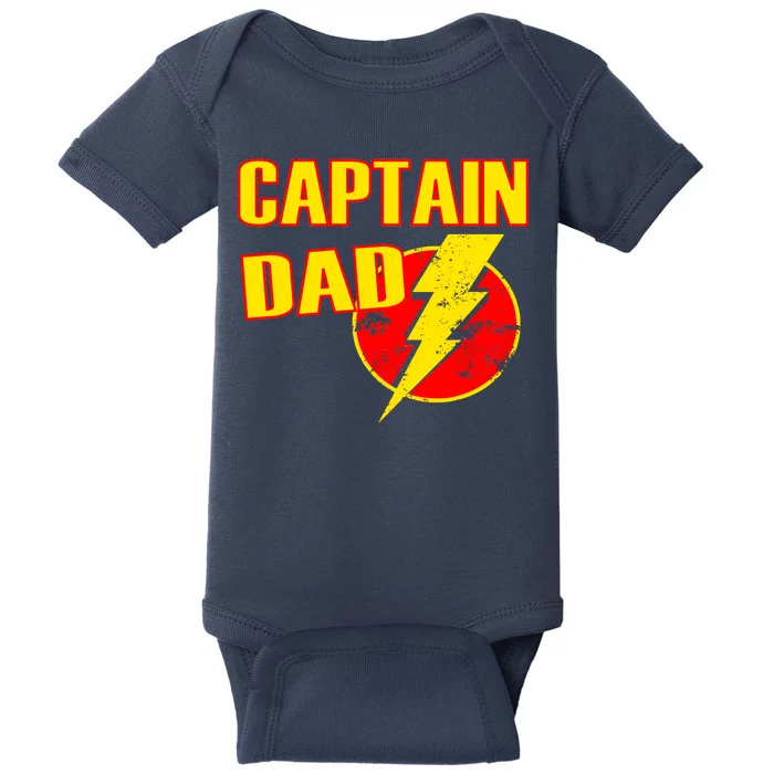 Captain Dad: Superhero Baby Bodysuit