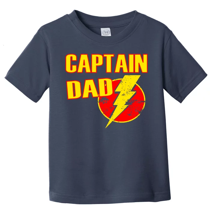 Captain Dad: Superhero Toddler T-Shirt