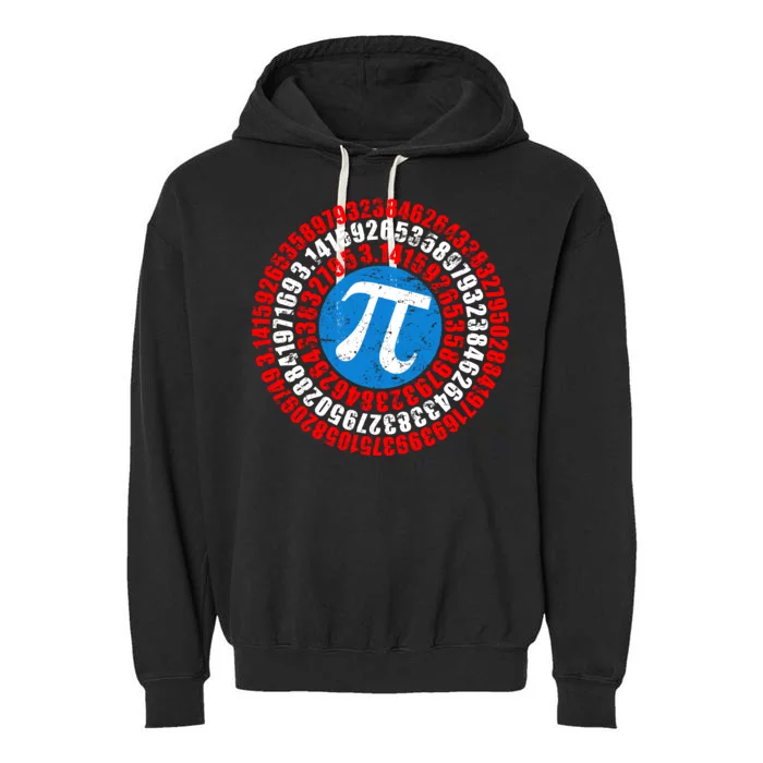 Captain Pi 3.14 Superhero Shield Garment-Dyed Fleece Hoodie