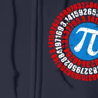 Captain Pi 3.14 Superhero Shield Full Zip Hoodie