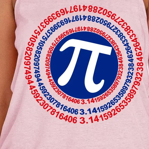 Captain Pi Day 3.14 Superhero Women's Knotted Racerback Tank