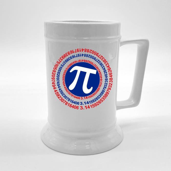 Captain Pi Day 3.14 Superhero Front & Back Beer Stein