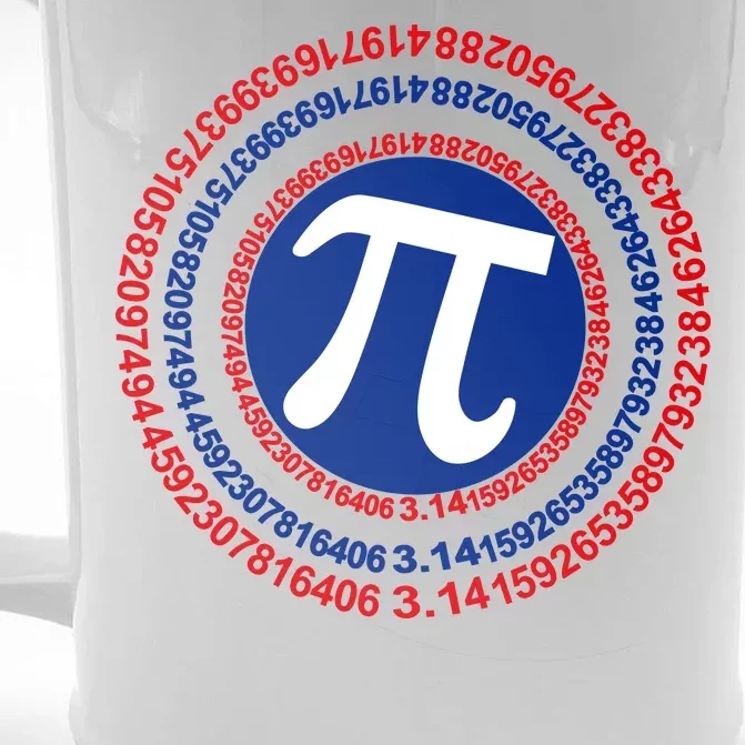 Captain Pi Day 3.14 Superhero Front & Back Beer Stein