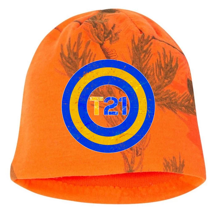 Captain T21 Shield - Down Syndrome Awareness Kati - Camo Knit Beanie