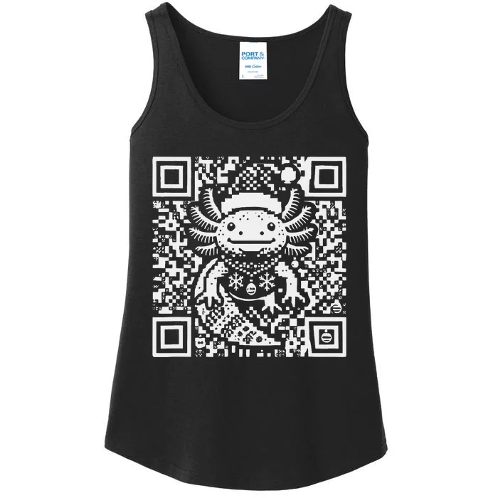 Christmas Axolotl Qr Code Ugly Ladies Essential Tank