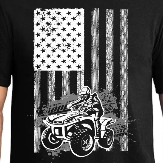 Cool ATV Quad Racing Squad USA Flag 4 Wheeler Pajama Set