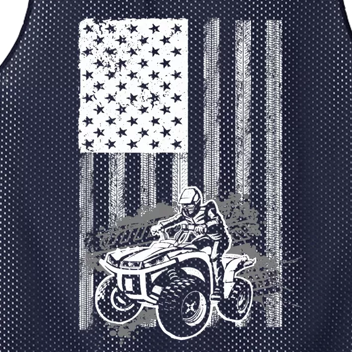 Cool ATV Quad Racing Squad USA Flag 4 Wheeler Mesh Reversible Basketball Jersey Tank