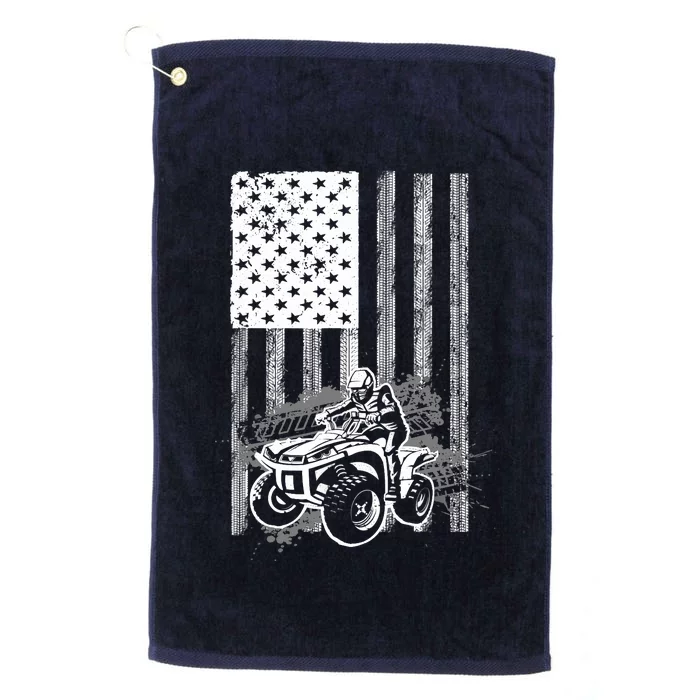 Cool ATV Quad Racing Squad USA Flag 4 Wheeler Platinum Collection Golf Towel